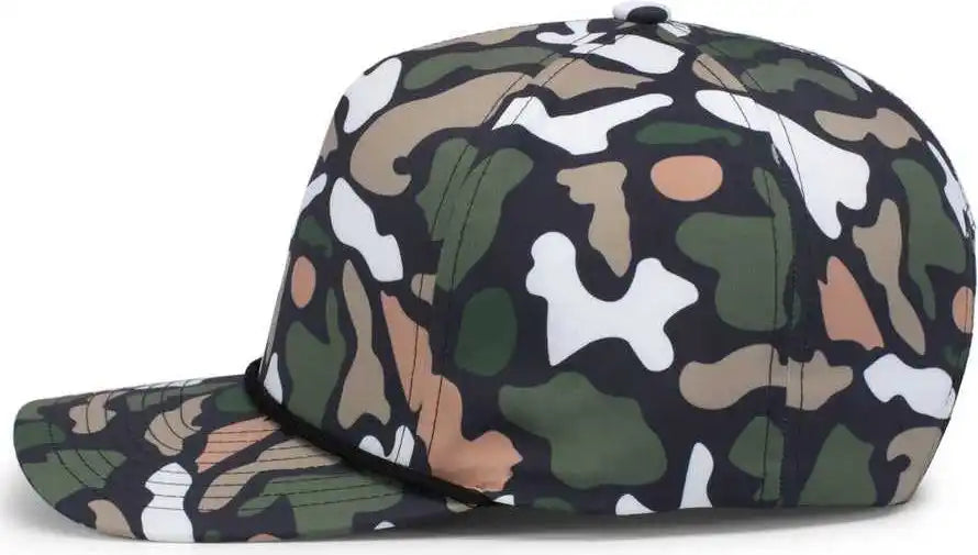 Pacific Headwear P685 Duck Camo 5 Panel Trucker Cap Bayou / 7’’ 7 7/8’’