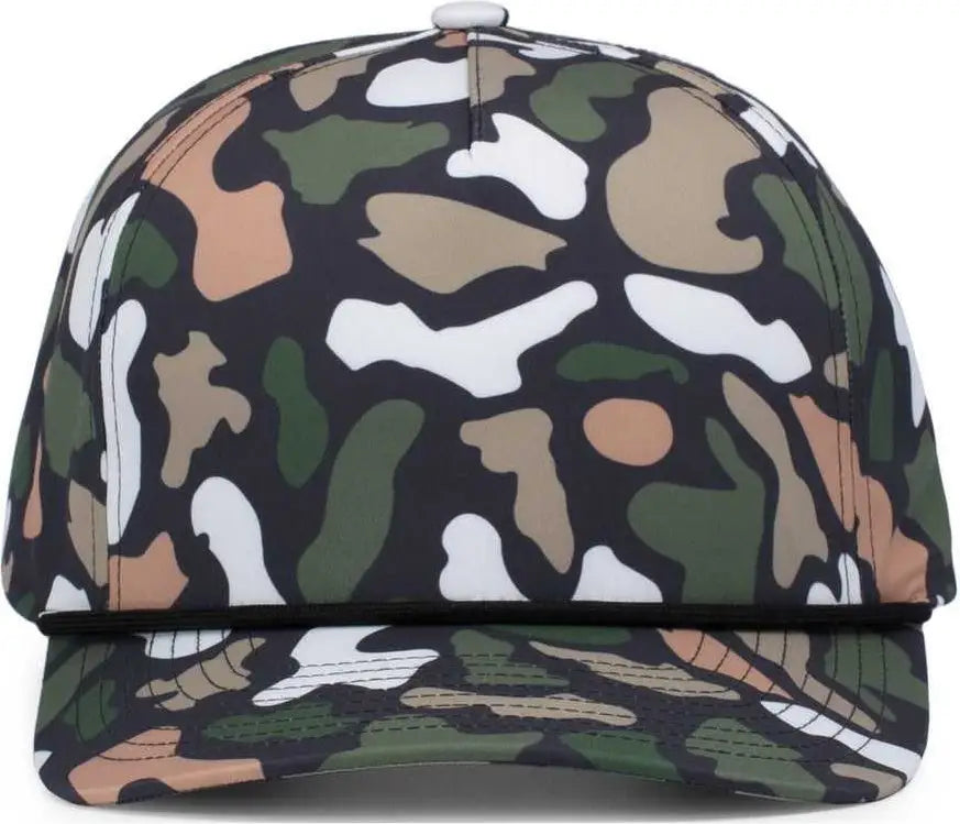 Pacific Headwear P685 Duck Camo 5-panel Trucker Cap - Bayou