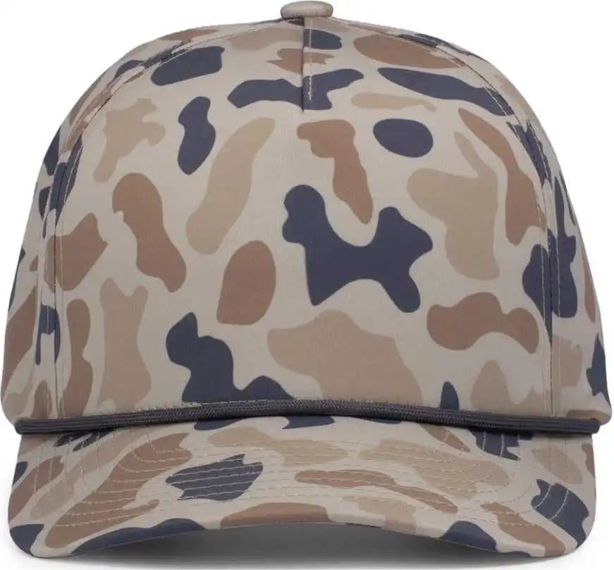 Pacific Headwear P685 Duck Camo 5-panel Trucker Cap - Canyon - 7’’ - 7 7/8’’