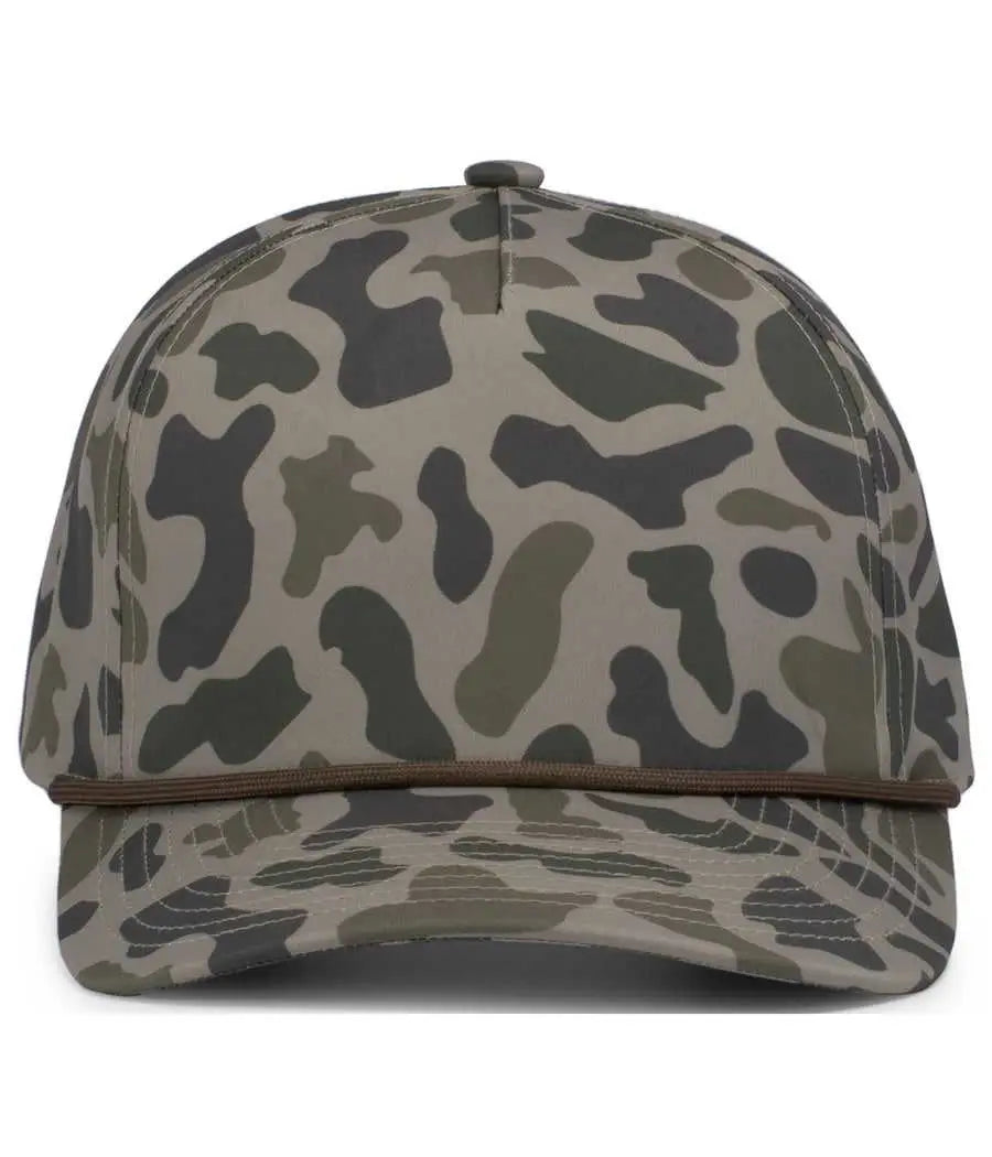 Pacific Headwear P685 Duck Camo 5-panel Trucker Cap - Coastland