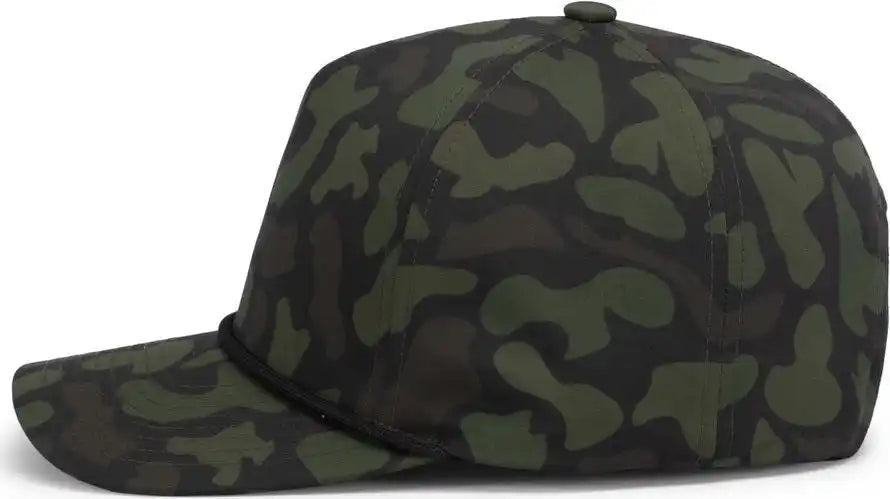 Pacific Headwear P685 Duck Camo 5 Panel Trucker Cap Woodland / 7’’ 7 7/8’’