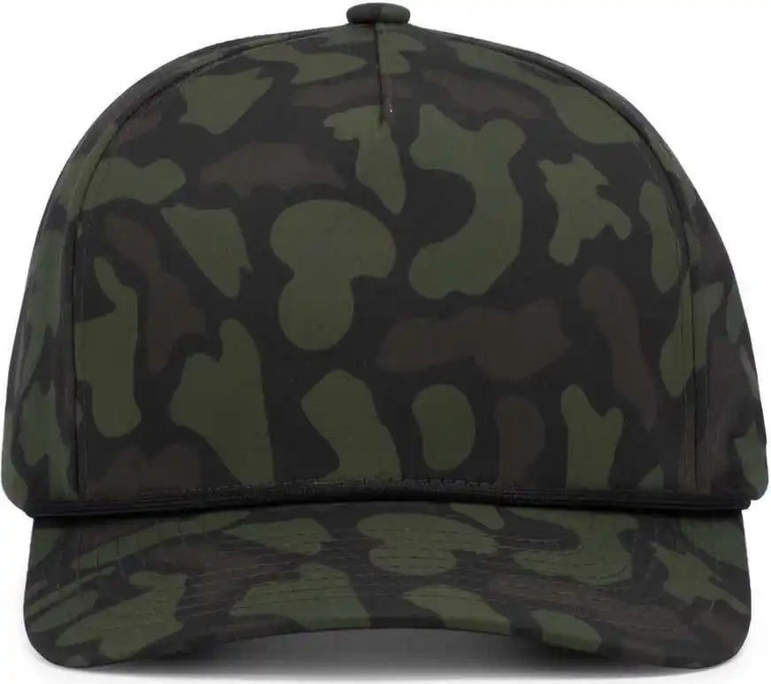 Pacific Headwear P685 Duck Camo 5-panel Trucker Cap - Woodland - 7’’ - 7 7/8’’