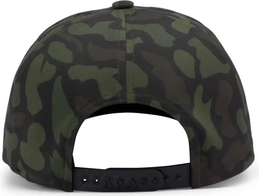 Pacific Headwear P685 Duck Camo 5-panel Trucker Cap - Woodland - 7’’ - 7 7/8’’