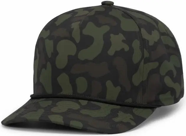Pacific Headwear P685 Duck Camo 5-panel Trucker Cap - Woodland