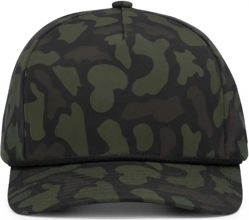 Pacific Headwear P685 Duck Camo 5-panel Trucker Cap - Woodland