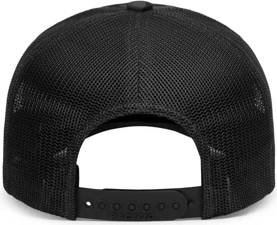 Pacific Headwear P686 Duck Camo Trucker Snapback Cap Blackout Lt Charcoal / 7’’ 7 7/8’’