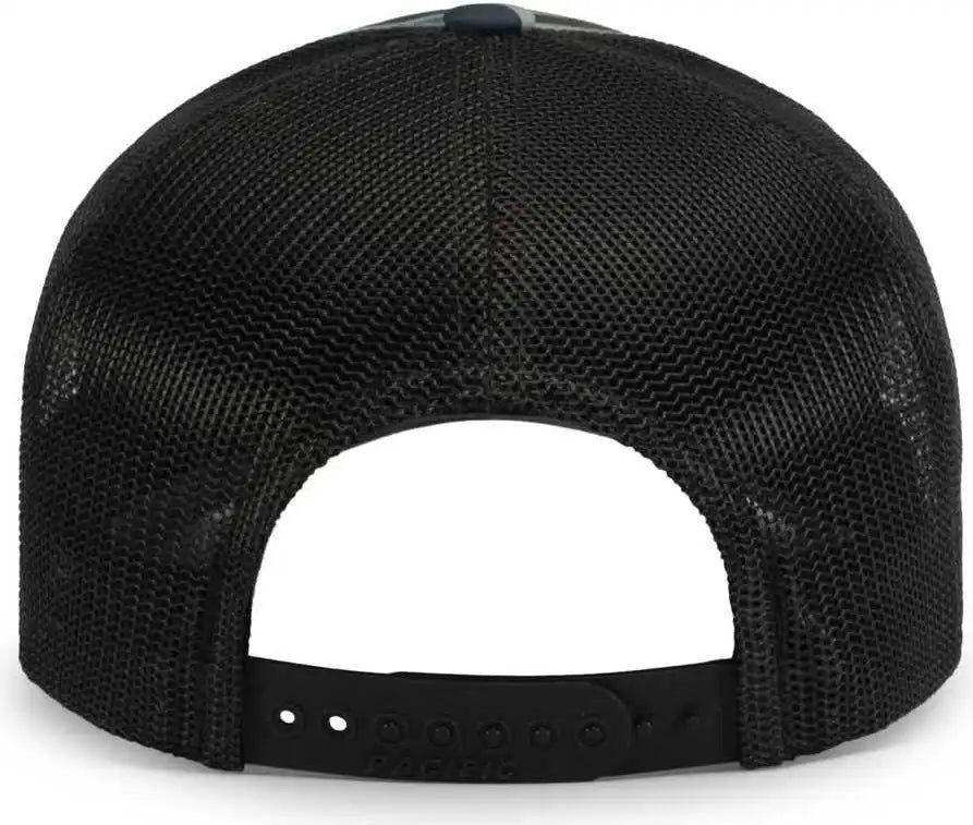 Pacific Headwear P686 Duck Camo Trucker Snapback Cap Mallard Lt Charcoal / 7’’ 7 7/8’’