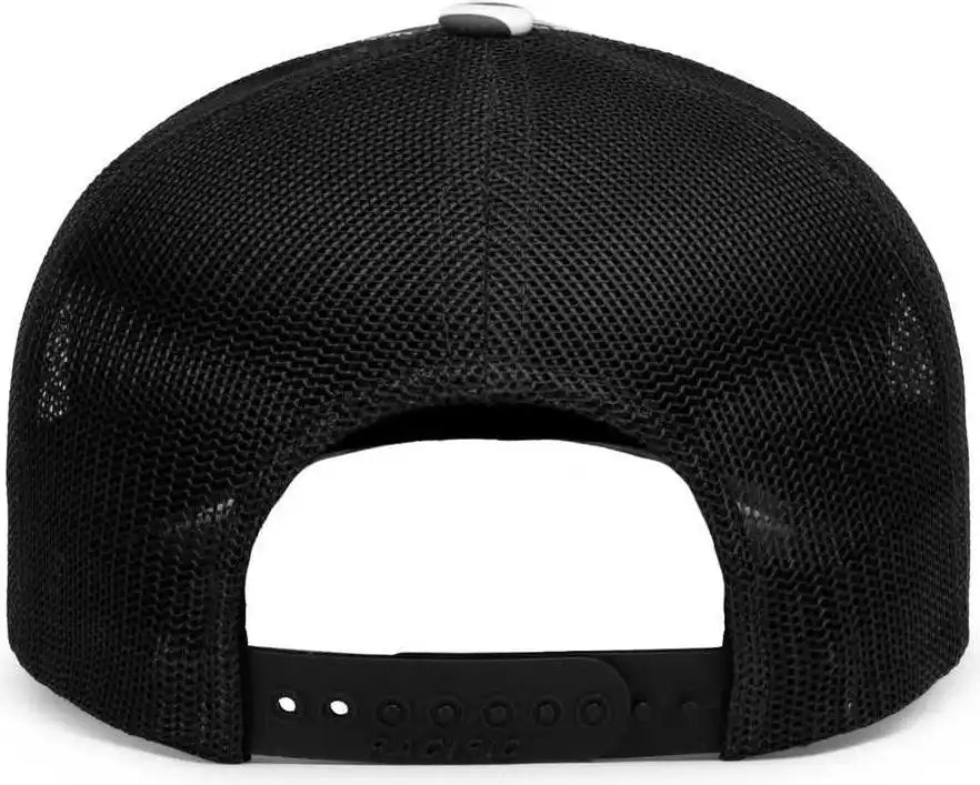 Pacific Headwear P686 Duck Camo Trucker Snapback Cap - Timberline Lt Charcoal - 7’’ - 7 7/8’’