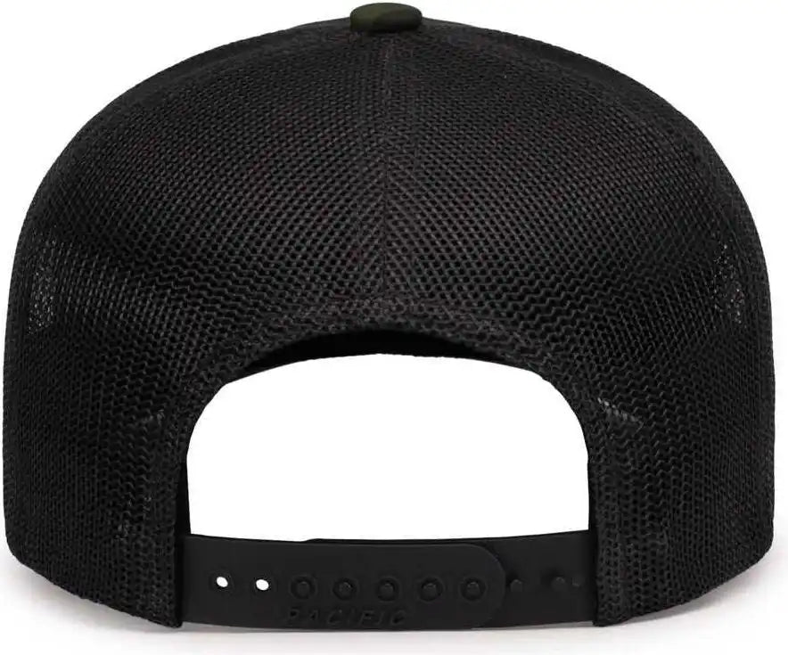 Pacific Headwear P686 Duck Camo Trucker Snapback Cap Woodland Lt Charcoal / 7’’ 7 7/8’’