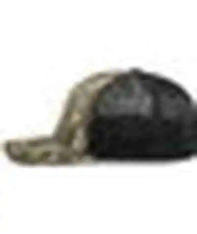 Pacific Headwear P691 Mossy Oak Low Profile Trucker Pacflex Cap Original Bottomland Lt Charcoal