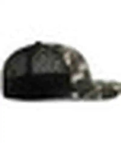 Pacific Headwear P691 Mossy Oak Low Profile Trucker Pacflex Cap - Elements Agua Blacktip Black