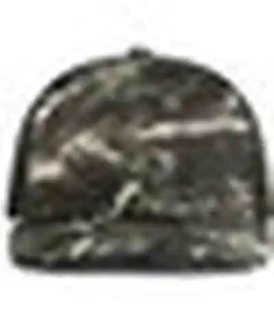 Pacific Headwear P691 Mossy Oak Low Profile Trucker Pacflex Cap - Elements Agua Blacktip Black - 6 7/8’’ 7 3/8’’