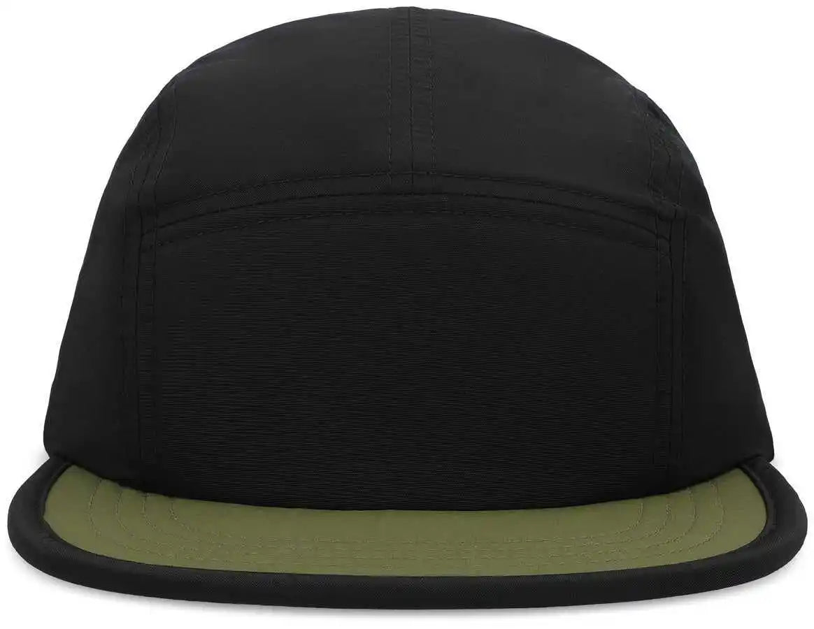Pacific Headwear P781 Packable Camper Cap - Black Loden - Dark Gray / 7’’ - 7 7/8’’