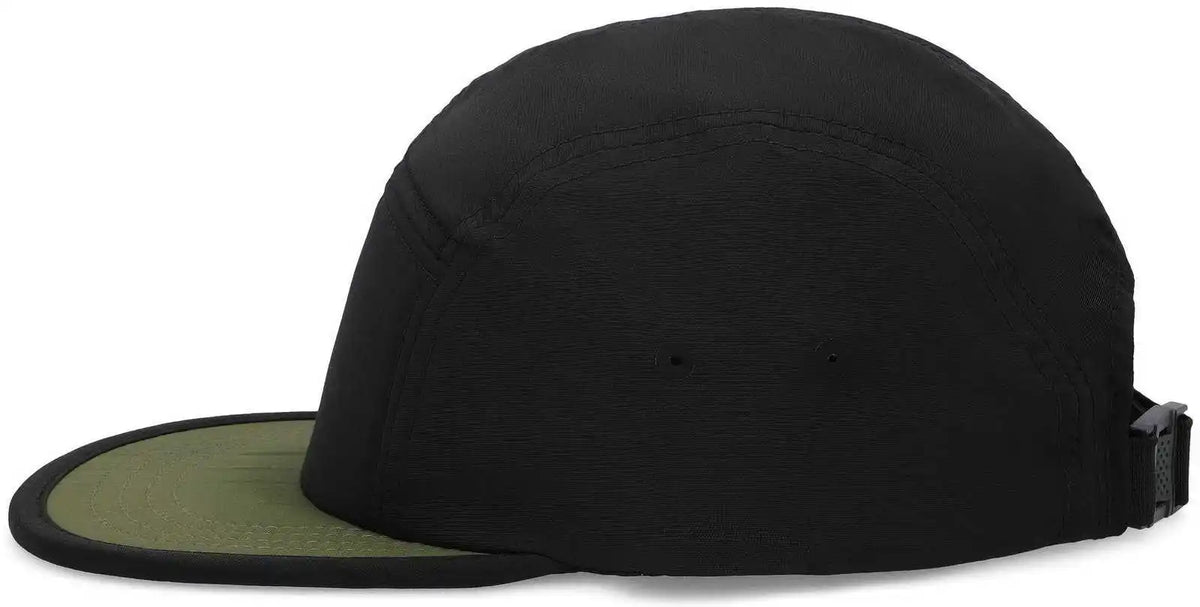 Pacific Headwear P781 Packable Camper Cap - Black Loden - Dark Gray / 7’’ - 7 7/8’’
