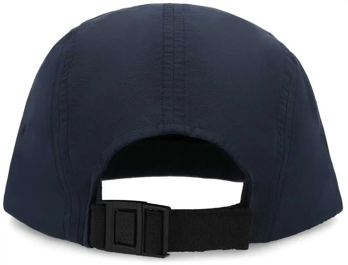 Pacific Headwear P781 Packable Camper Cap - Navy Suede - Khaki / 7’’ - 7 7/8’’
