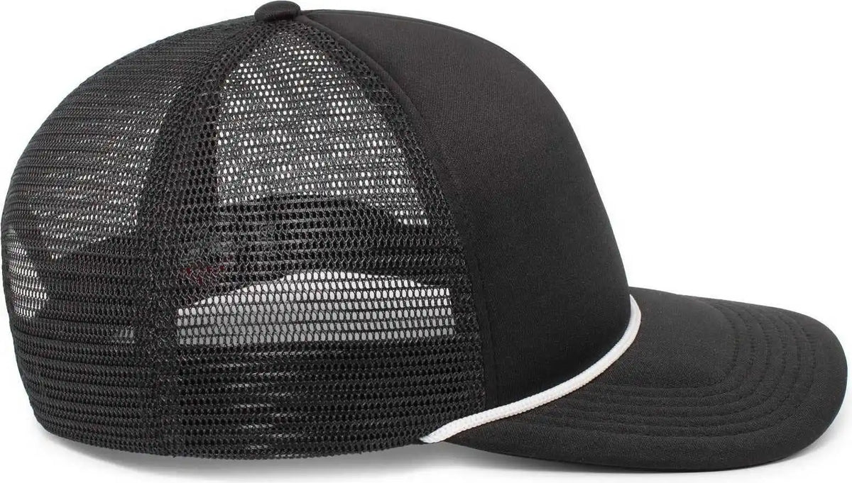 Pacific Headwear P782 Foamie Fresh Trucker Cap Black White / 7’’ 7 7/8’’