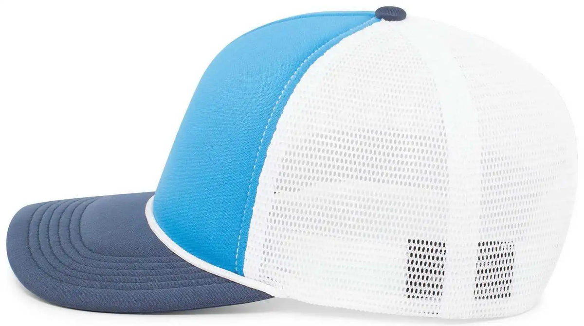 Pacific Headwear P782 Foamie Fresh Trucker Cap - Blue White Navy - 7’’ - 7 7/8’’