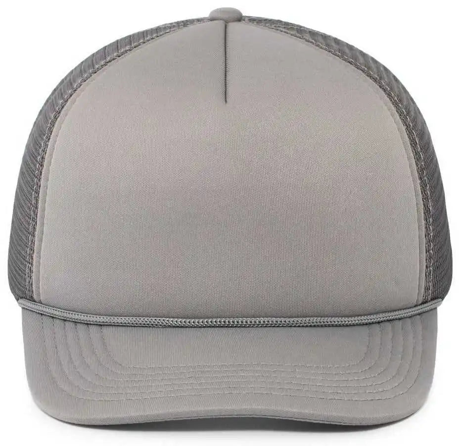 Pacific Headwear P782 Foamie Fresh Trucker Cap - Graphite - Dark Gray / 7’’ - 7 7/8’’