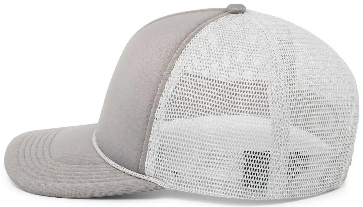 Pacific Headwear P782 Foamie Fresh Trucker Cap Graphite Silver Dark Gray Light / 7’’ 7 7/8’’