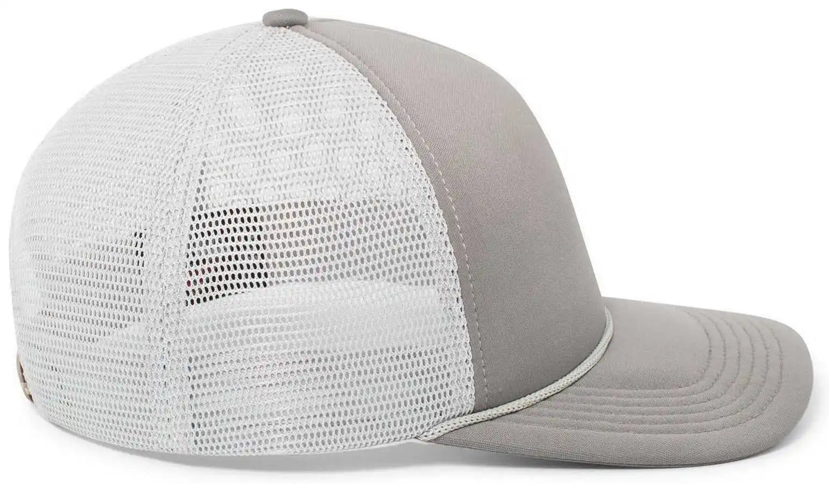 Pacific Headwear P782 Foamie Fresh Trucker Cap Graphite Silver Dark Gray Light / 7’’ 7 7/8’’