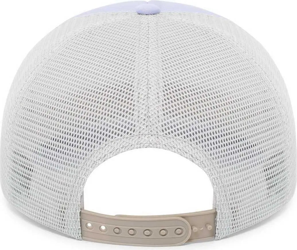Pacific Headwear P782 Foamie Fresh Trucker Cap - Lavender Silver - Purple Light Gray / 7’’ - 7 7/8’’