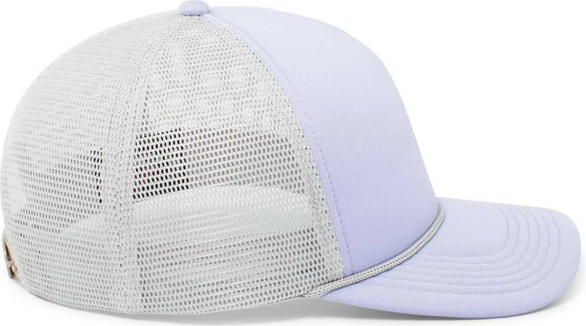 Pacific Headwear P782 Foamie Fresh Trucker Cap - Lavender Silver - Purple Light Gray / 7’’ - 7 7/8’’