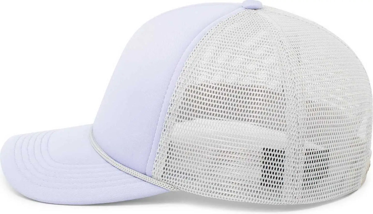 Pacific Headwear P782 Foamie Fresh Trucker Cap - Lavender Silver - Purple Light Gray / 7’’ - 7 7/8’’