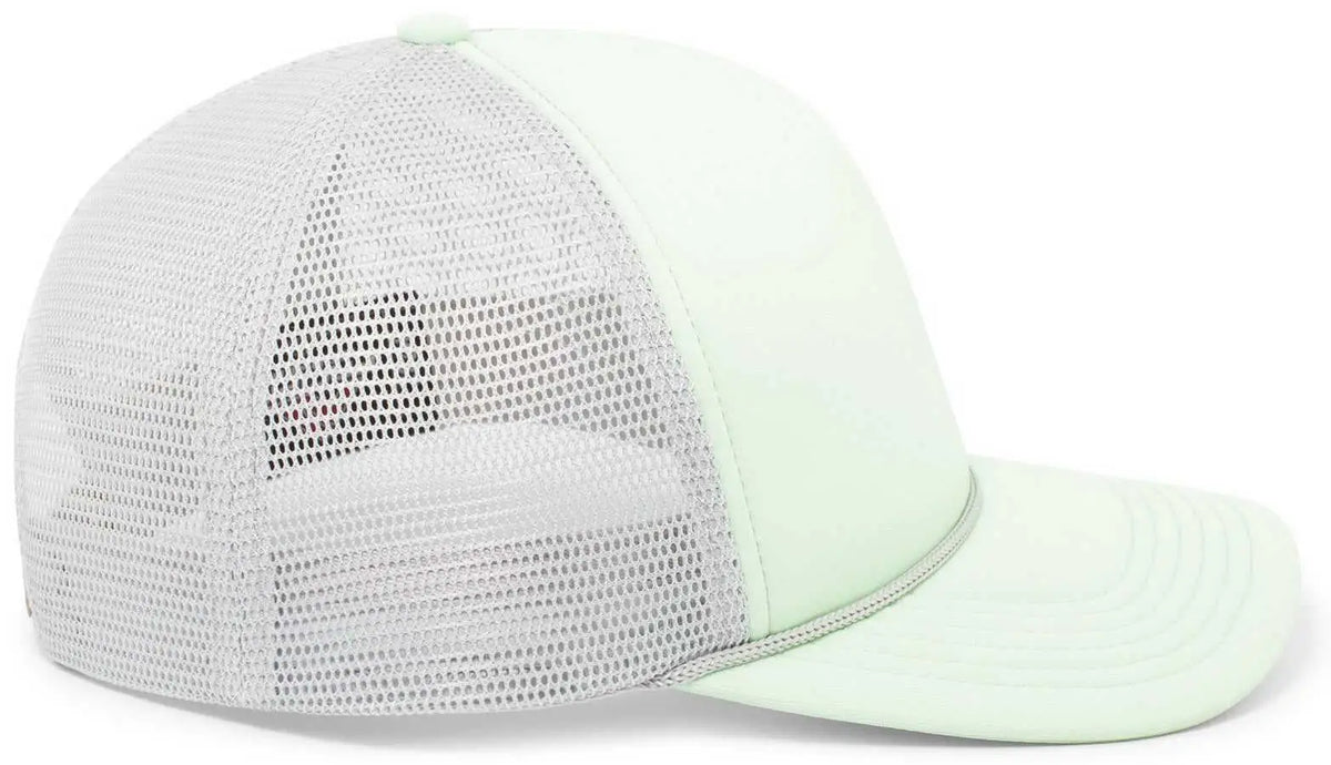 Pacific Headwear P782 Foamie Fresh Trucker Cap - Mint Silver - Light Gray / 7’’ - 7 7/8’’