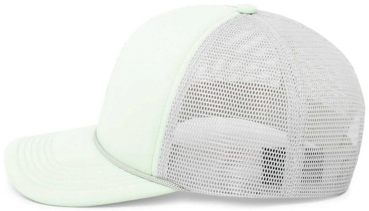Pacific Headwear P782 Foamie Fresh Trucker Cap - Mint Silver - Light Gray / 7’’ - 7 7/8’’