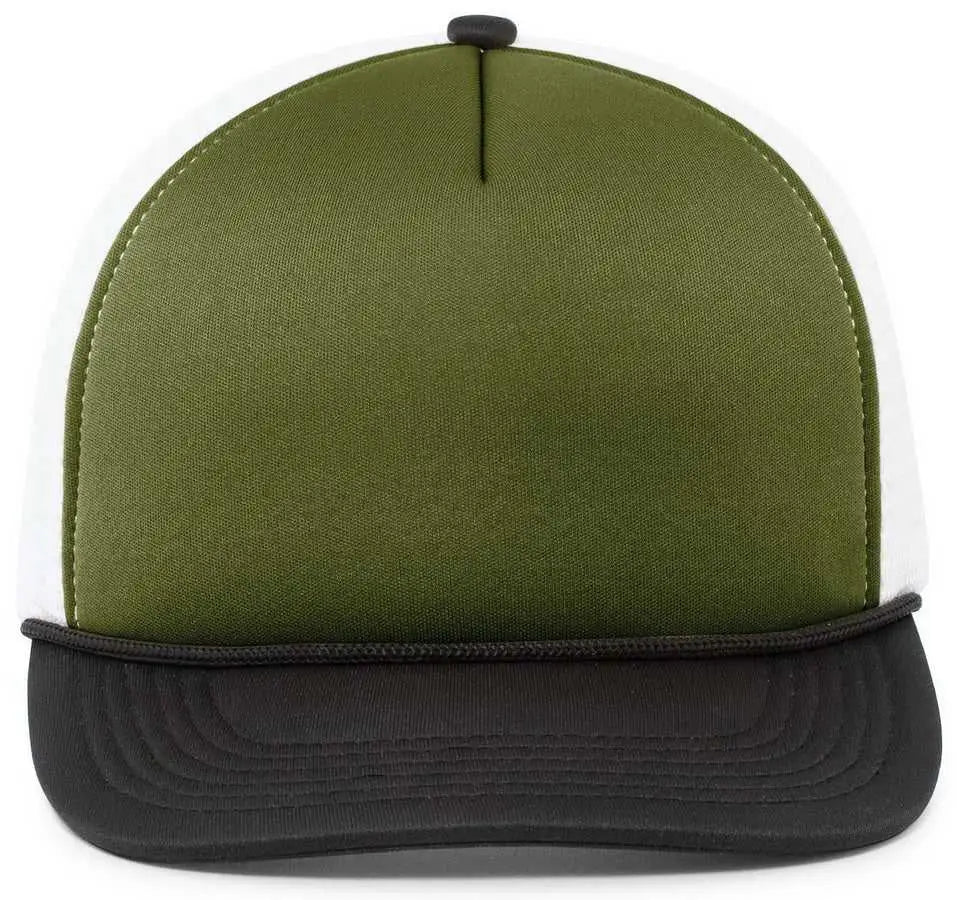 Pacific Headwear P782 Foamie Fresh Trucker Cap - Moss White Black