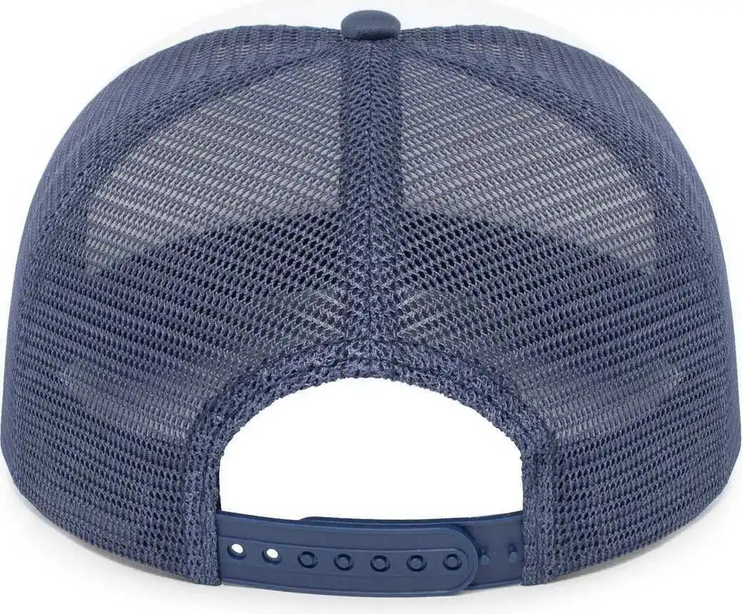 Pacific Headwear P782 Foamie Fresh Trucker Cap - White Navy - 7’’ - 7 7/8’’