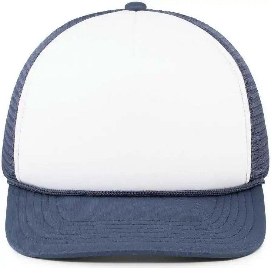 Pacific Headwear P782 Foamie Fresh Trucker Cap - White Navy - 7’’ - 7 7/8’’