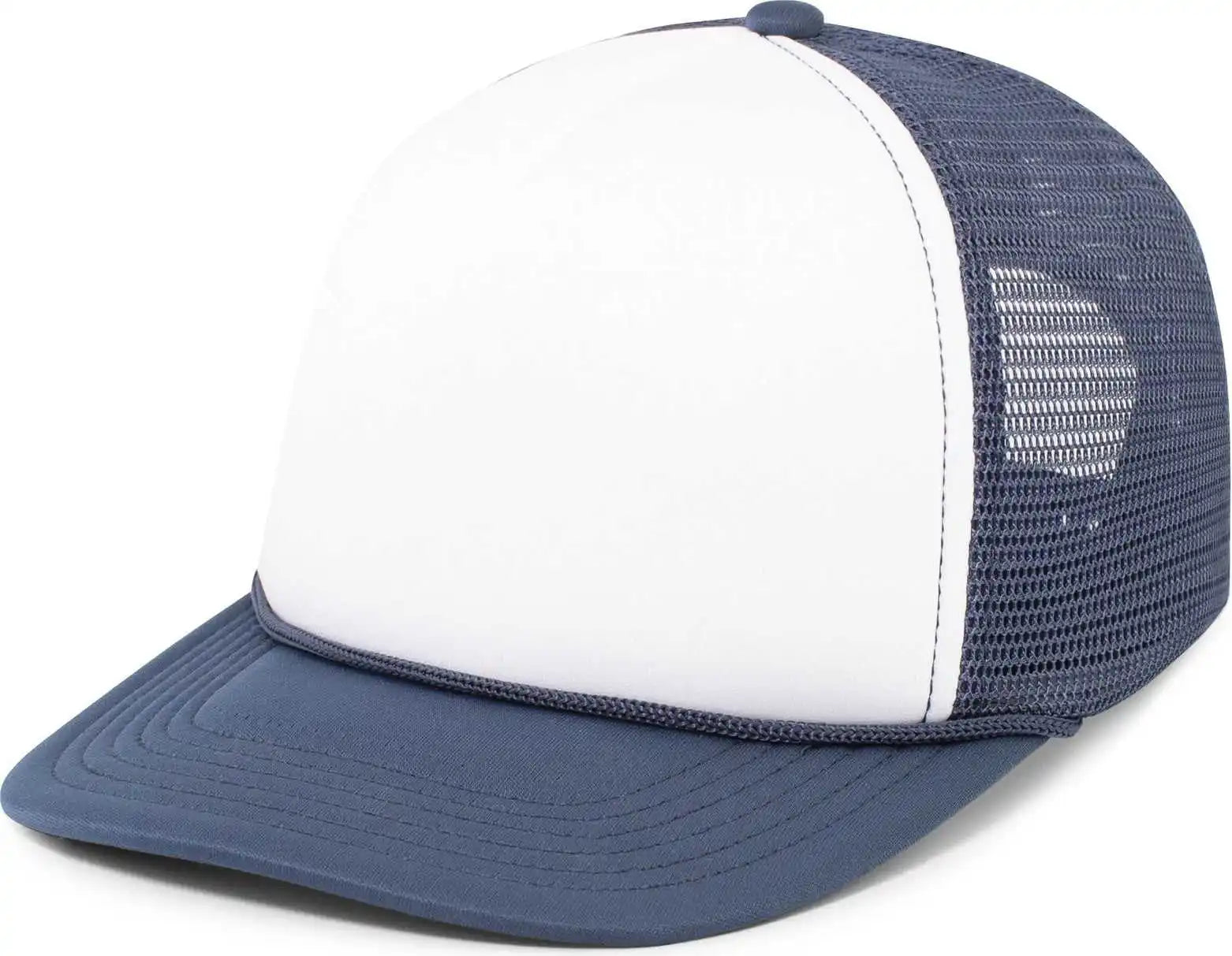 Pacific Headwear P782 Foamie Fresh Trucker Cap - White Navy - 7’’ - 7 7/8’’