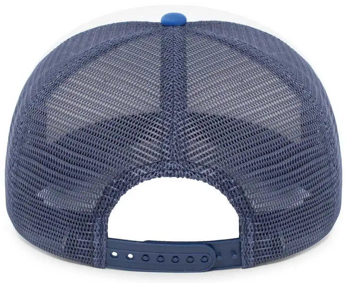 Pacific Headwear P782 Foamie Fresh Trucker Cap White Navy Royal / 7’’ 7 7/8’’