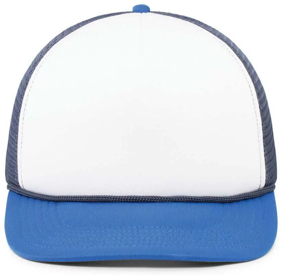Pacific Headwear P782 Foamie Fresh Trucker Cap - White Navy Royal