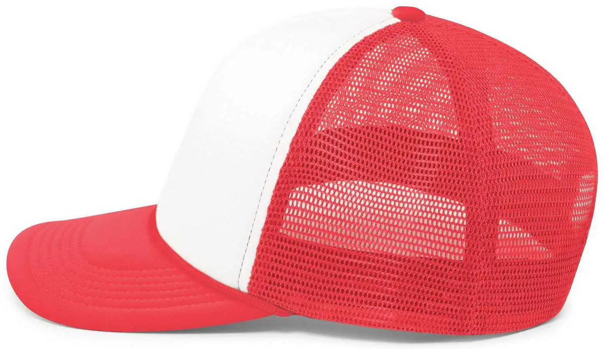 Pacific Headwear P782 Foamie Fresh Trucker Cap - White Red - 7’’ - 7 7/8’’