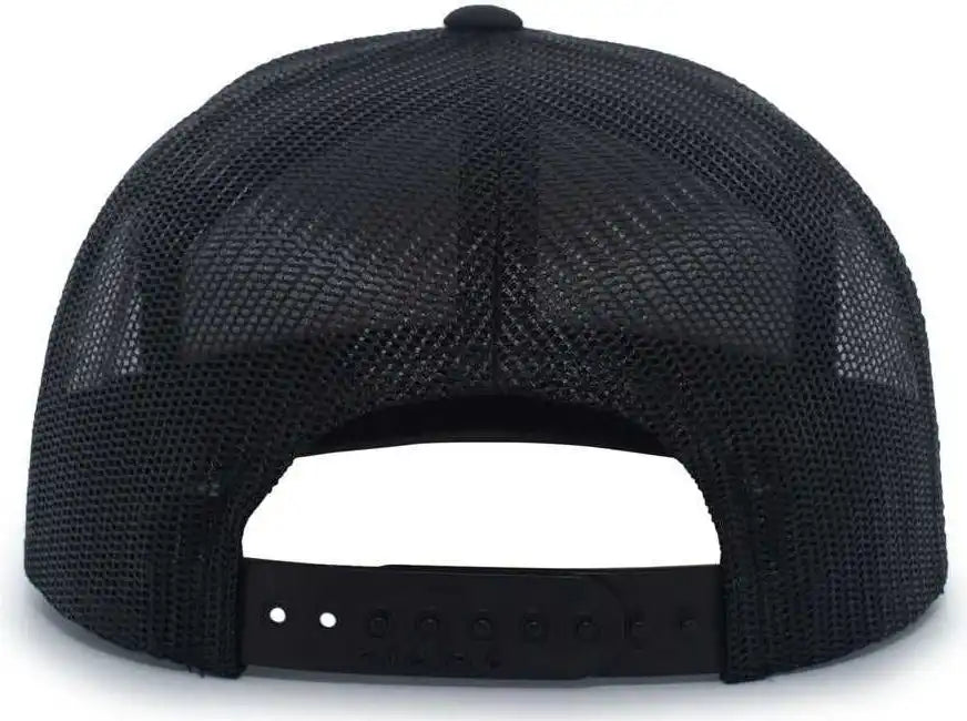 Pacific Headwear P787 6 Panel Arch Trucker Snapback Cap Black Heather Gray / 7’’ 7 7/8’’