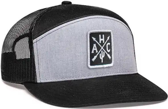 Pacific Headwear P787 6-panel Arch Trucker Snapback Cap - Navy Buck - 7’’ - 7 7/8’’