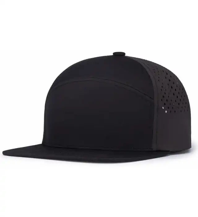 Pacific Headwear P788 Perforated 6-panel Arch Cap - Black Charcoal - 7’’ - 7 7/8’’