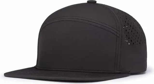Pacific Headwear P788 Perforated 6-panel Arch Cap - Charcoal