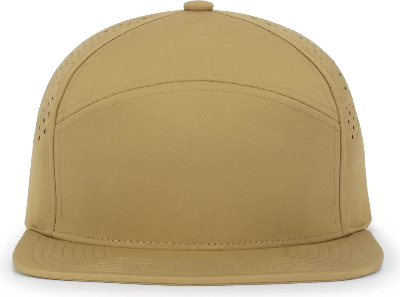 Pacific Headwear P788 Perforated 6-panel Arch Cap - Coyote Brown - one Size Fits Most