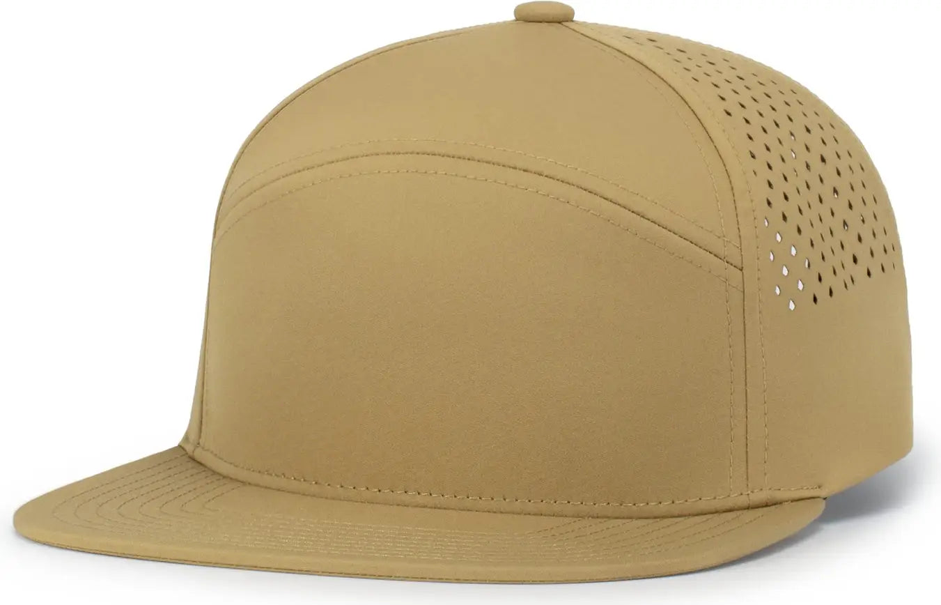 Pacific Headwear P788 Perforated 6-panel Arch Cap - Coyote Brown - one Size Fits Most