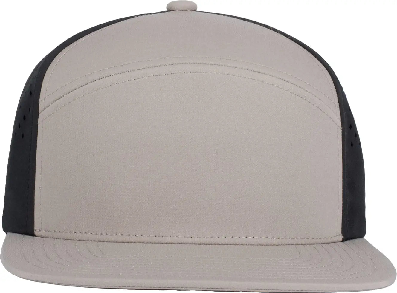 Pacific Headwear P788 Perforated 6-panel Arch Cap - Mink Black - one Size Fits Most