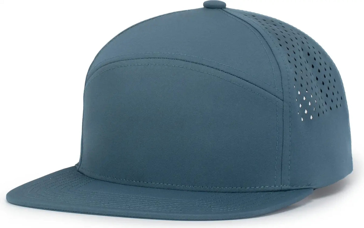 Pacific Headwear P788 Perforated 6-panel Arch Cap - River - one Size Fits Most