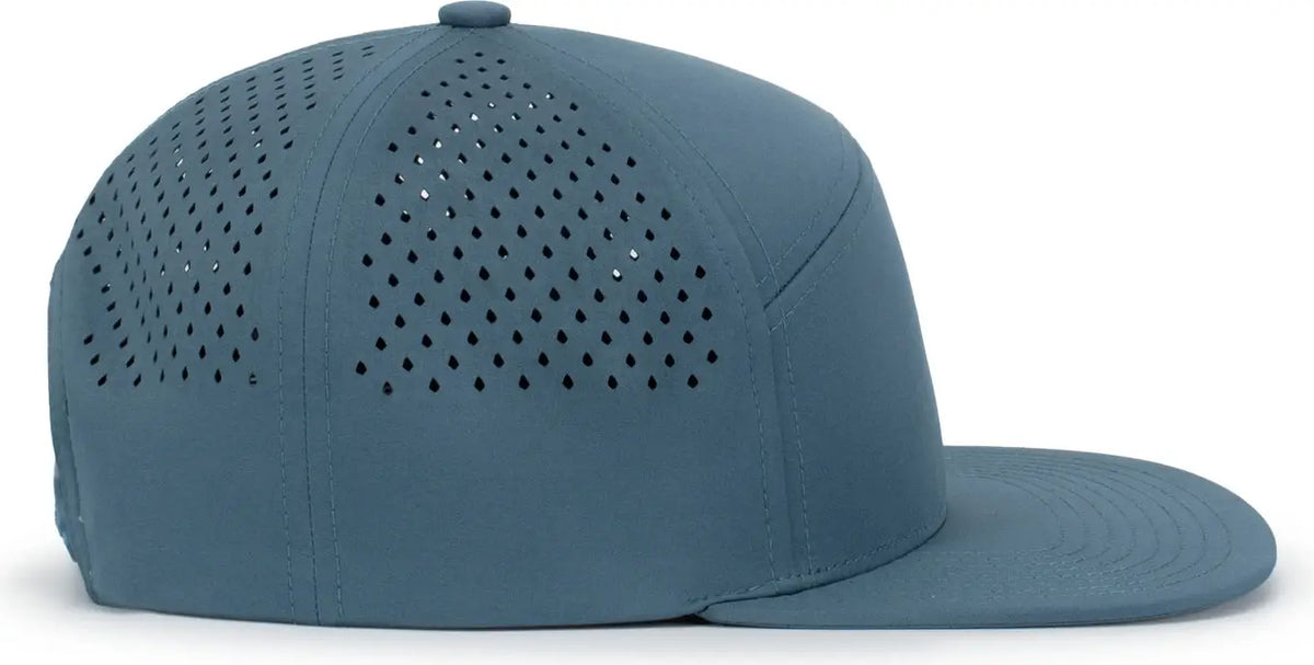 Pacific Headwear P788 Perforated 6-panel Arch Cap - River - one Size Fits Most