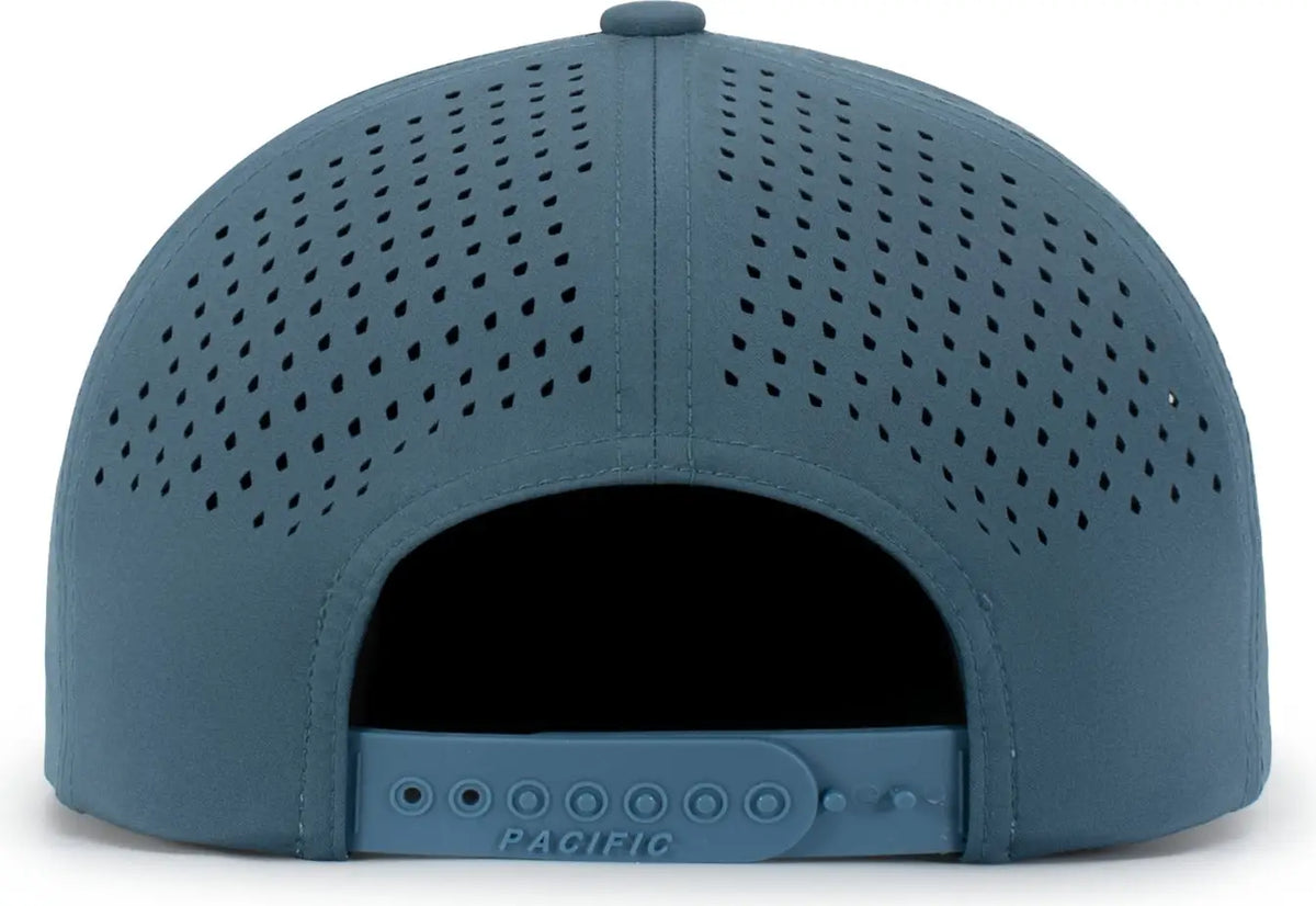 Pacific Headwear P788 Perforated 6-panel Arch Cap - River - one Size Fits Most