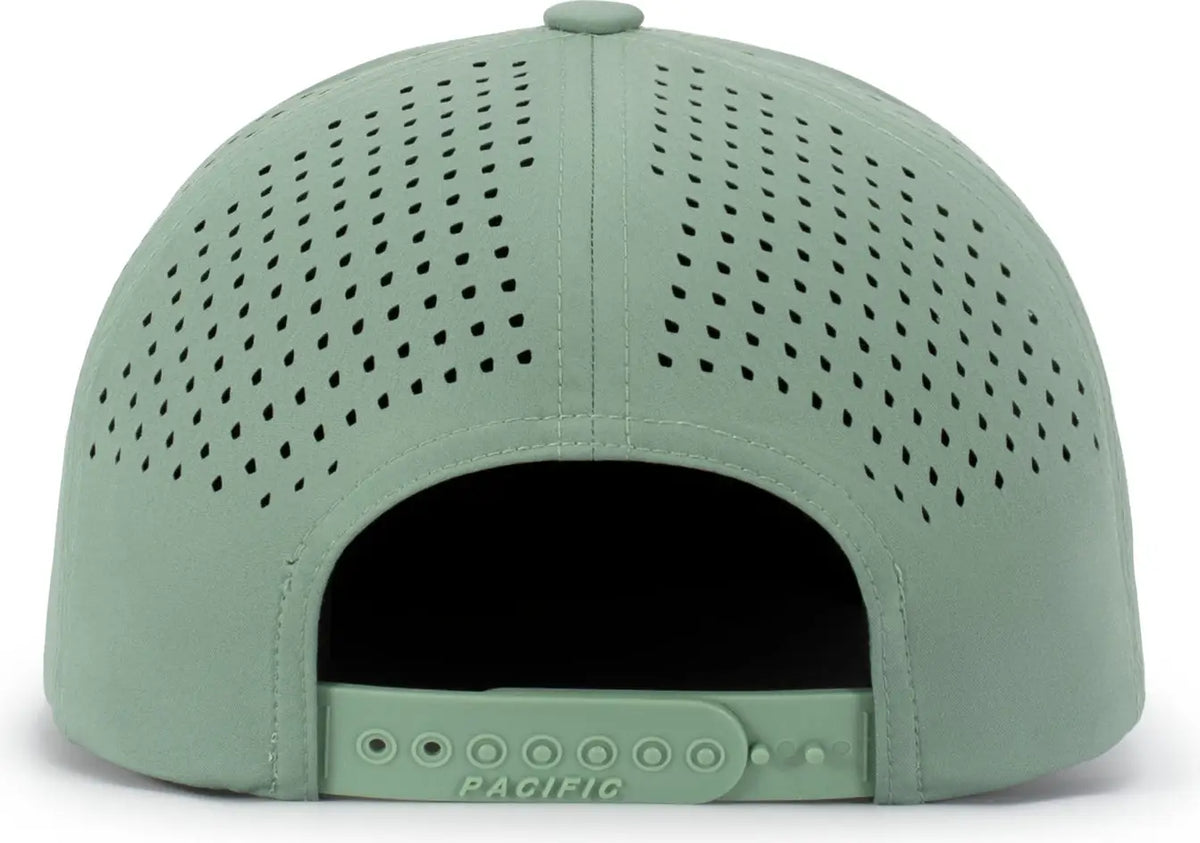Pacific Headwear P788 Perforated 6-panel Arch Cap - Sage - one Size Fits Most