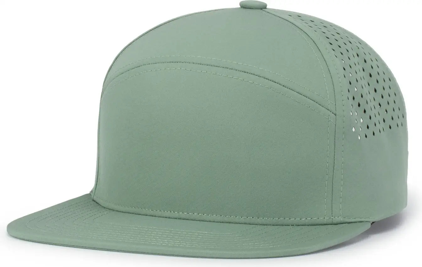 Pacific Headwear P788 Perforated 6-panel Arch Cap - Sage - one Size Fits Most