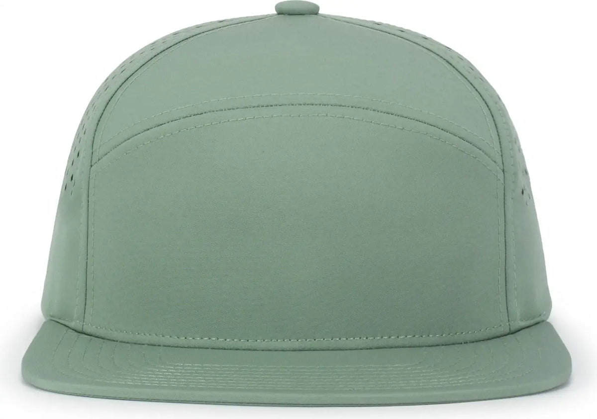Pacific Headwear P788 Perforated 6-panel Arch Cap - Sage - one Size Fits Most