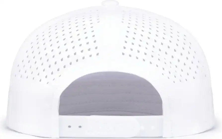 Pacific Headwear P788 Perforated 6-panel Arch Cap - White - 7’’ - 7 7/8’’